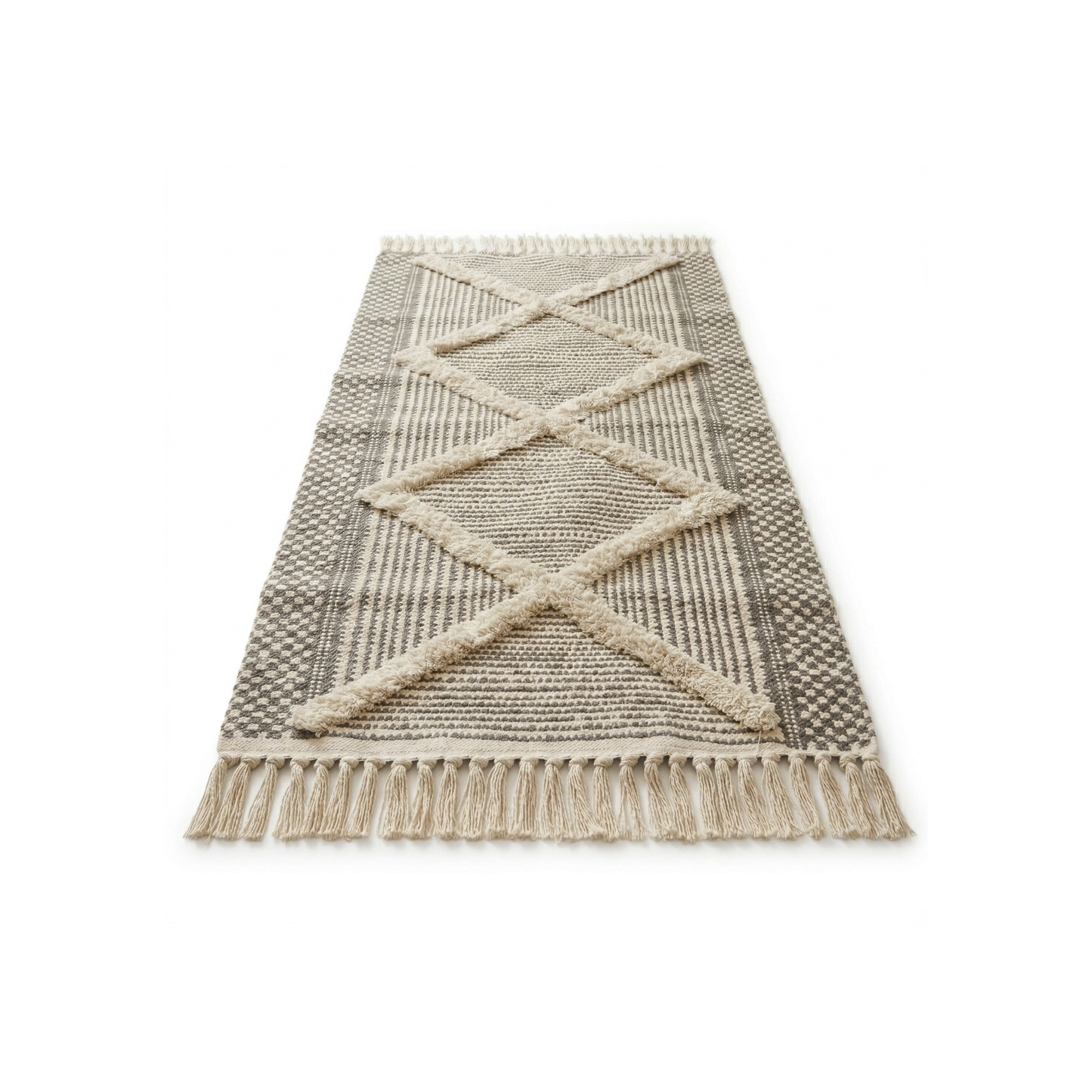 Tapis berbère avec franges