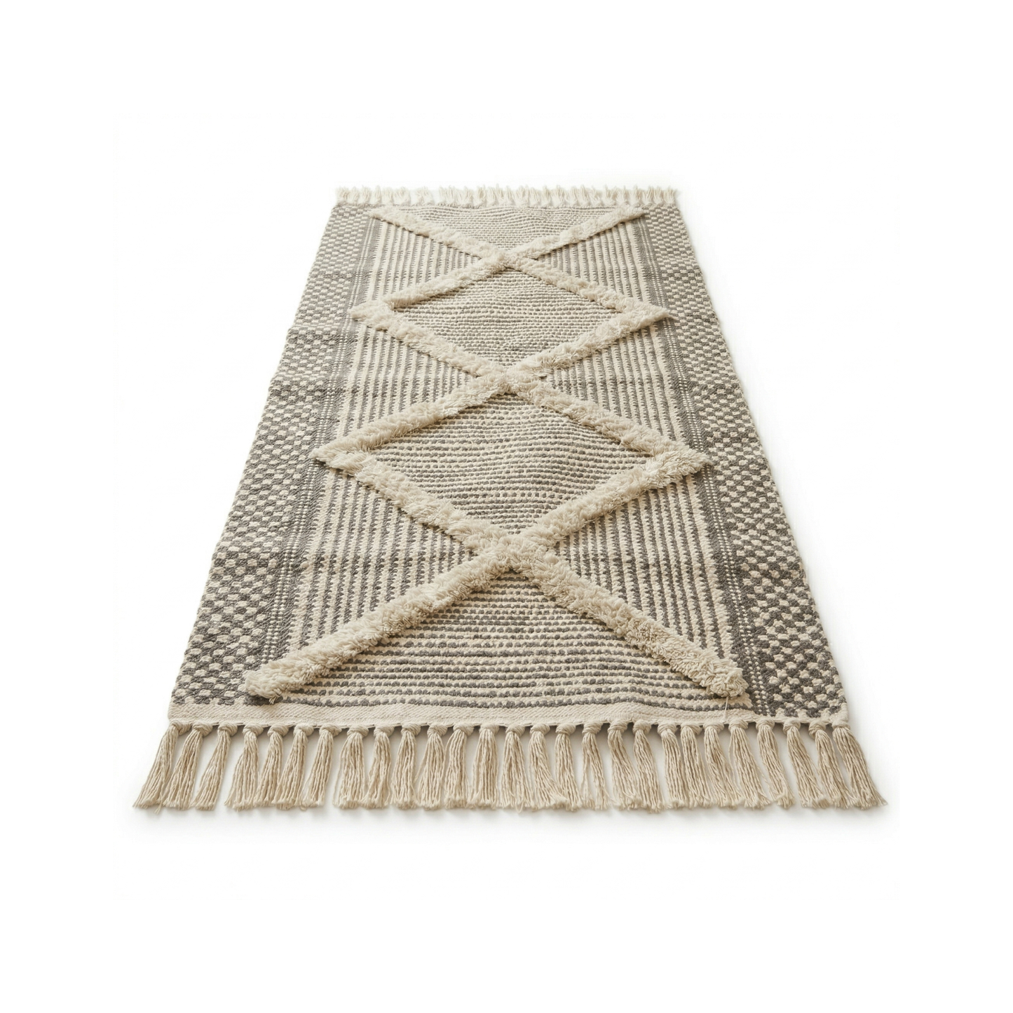 Tapis berbère avec franges