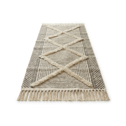 Tapis berbère avec franges
