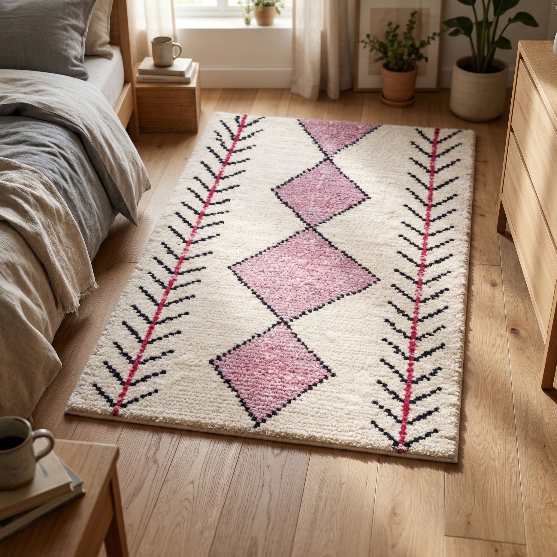 Tapis Berbère Rose