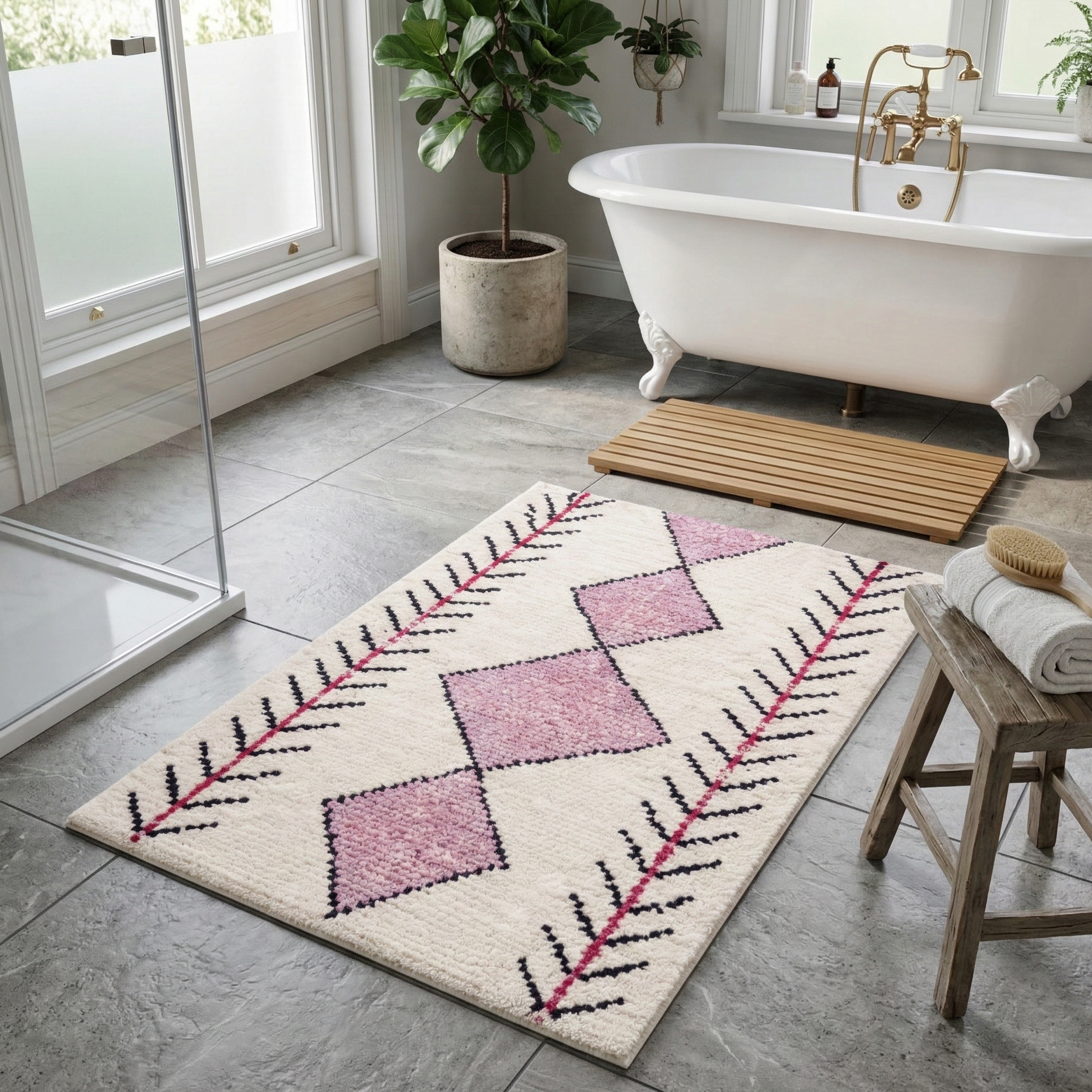 Tapis Berbère Rose